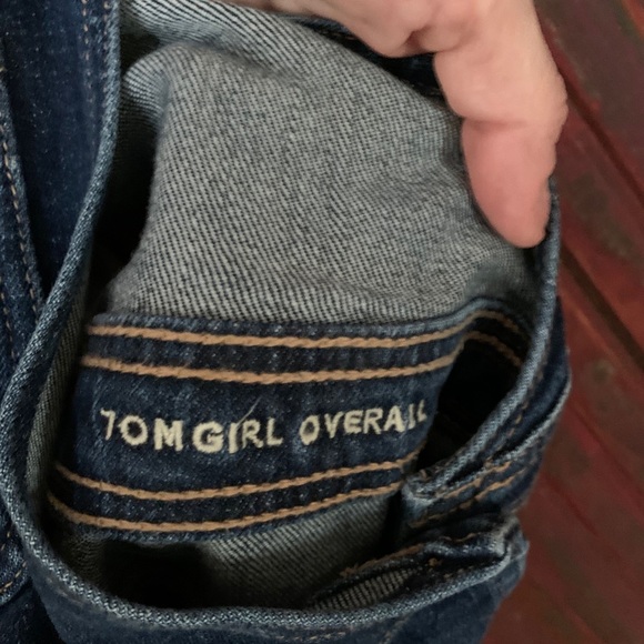Tomgirl fitted overalls NEW super Cute!!! Stretch fit for comfort - Picture 5 of 6